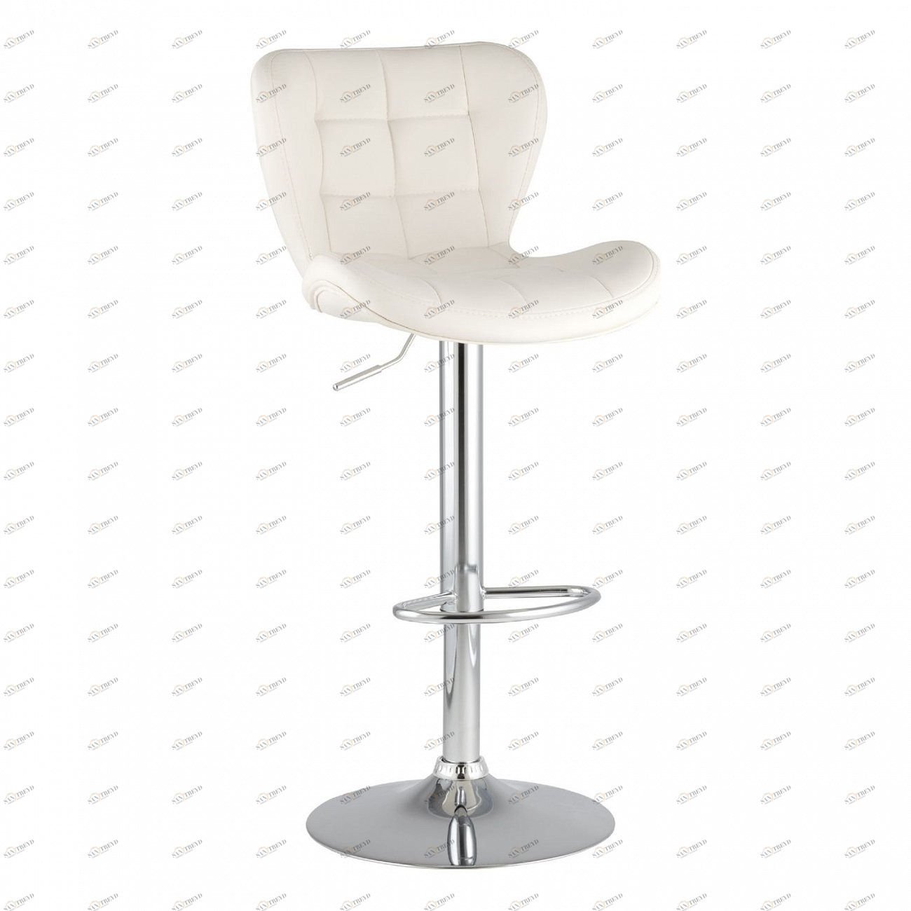 Стул барный регулируемый белый "Порше" STOOL GROUP  00-3882043 Белый 