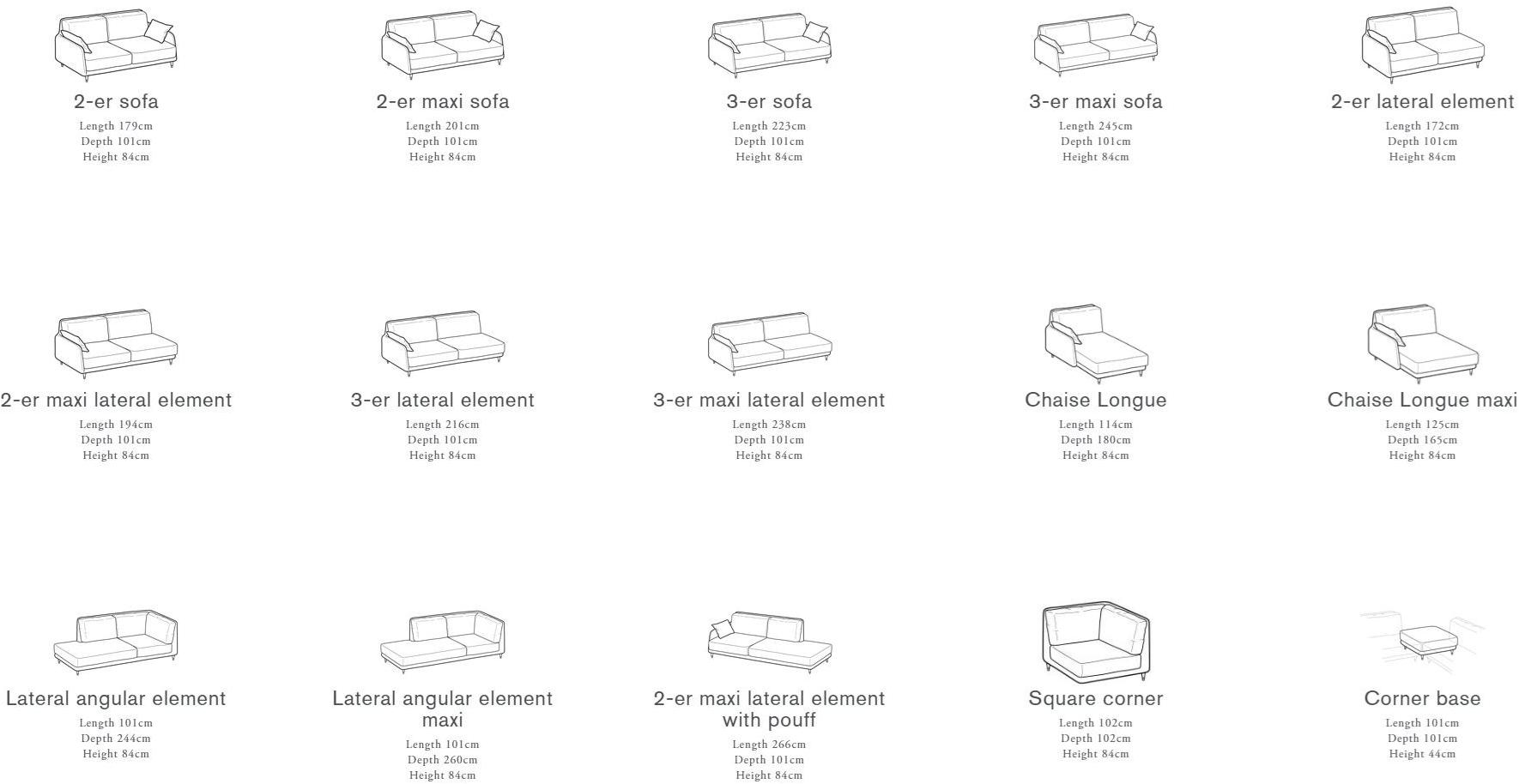 Ditre Italia Модульный тканевый диван с шезлонгом Elliot sun-id-1371272 - Вид №4