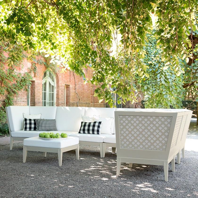 JANUS et Cie Угловой модуль из алюминия для модульного дивана Quadratl sun-id-1361338 - Вид №6