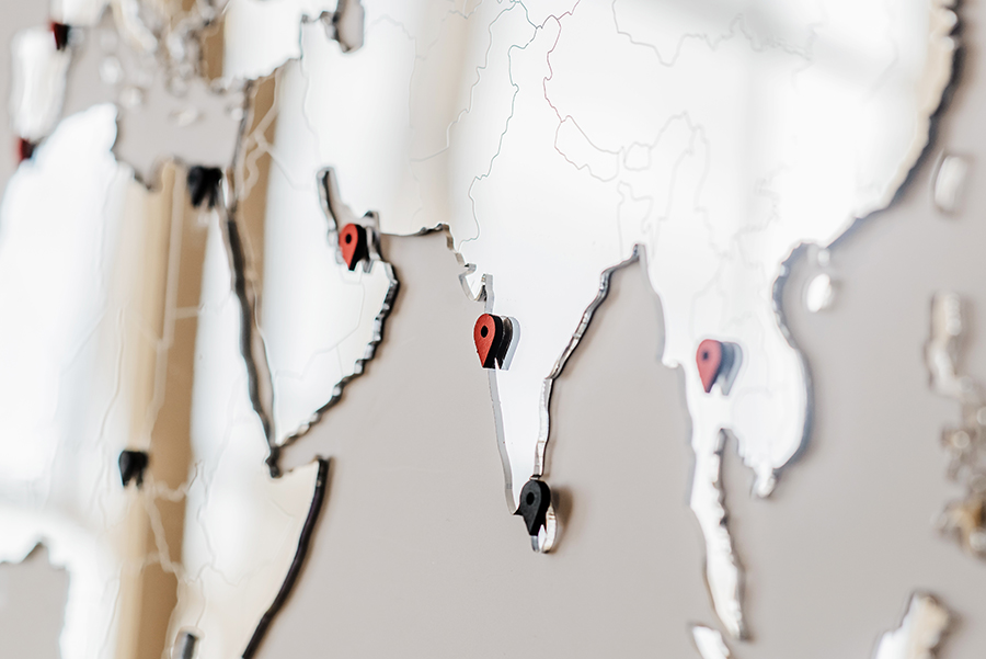 19-20 Карта-пазл зеркальная wall decoration exclusive 130х78 см Mimi  - Вид №2