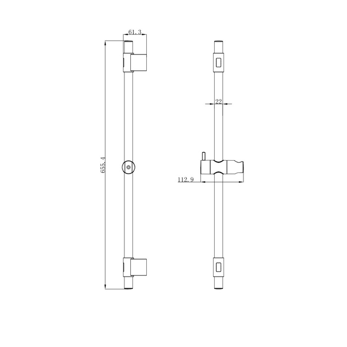 SIM6500M17 Стойка для душа Milardo Simp  - Вид №2