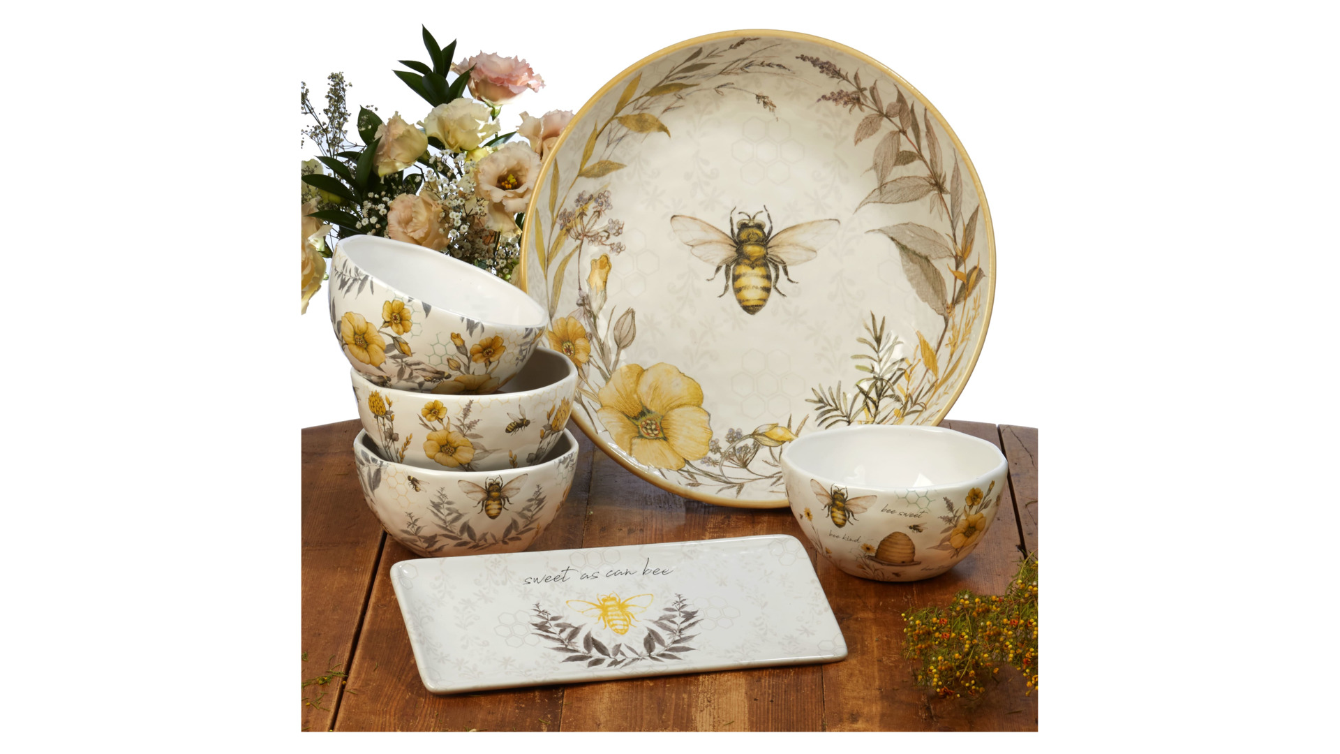 10671419 Certified International Блюдо прямоугольное Certified Int. Пчелки 28x12см, керамика Керамика  - Вид №2