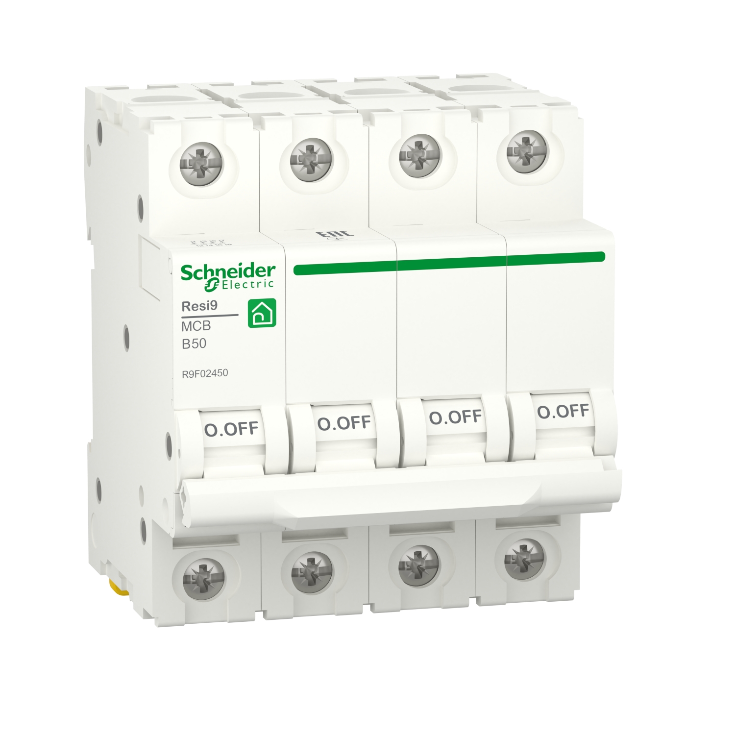 R9F02450 Автоматический выключатель 4P 50А (B) 6кА Schneider Electric Resi9 
