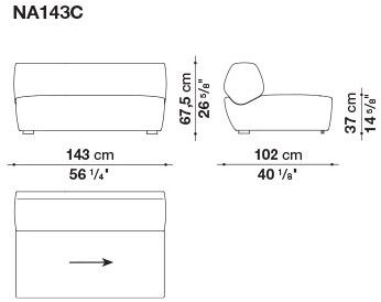 B&B Italia Модульный тканевый диван sun-id-1365656 - Вид №5