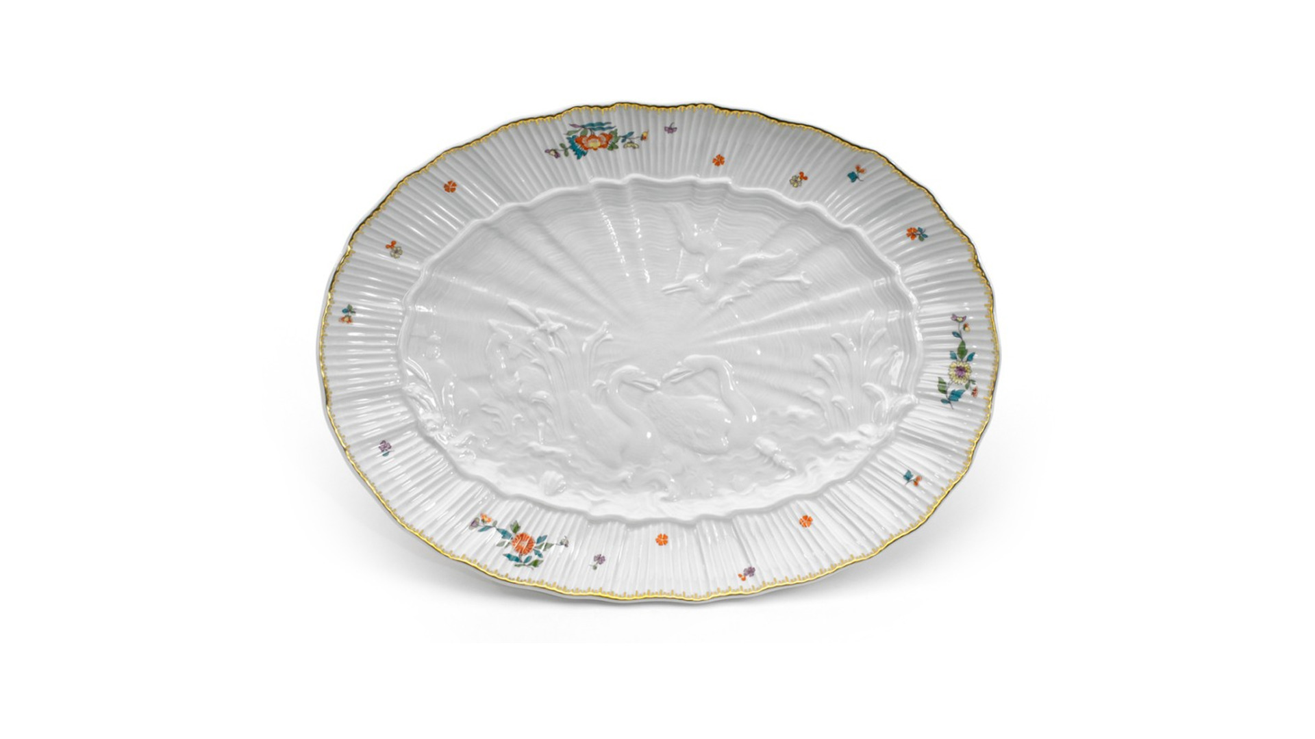 10618739 Meissen Сервиз столовый 6/23 "Лебединый сервиз" (индийские цветы) Фарфор  - Вид №3