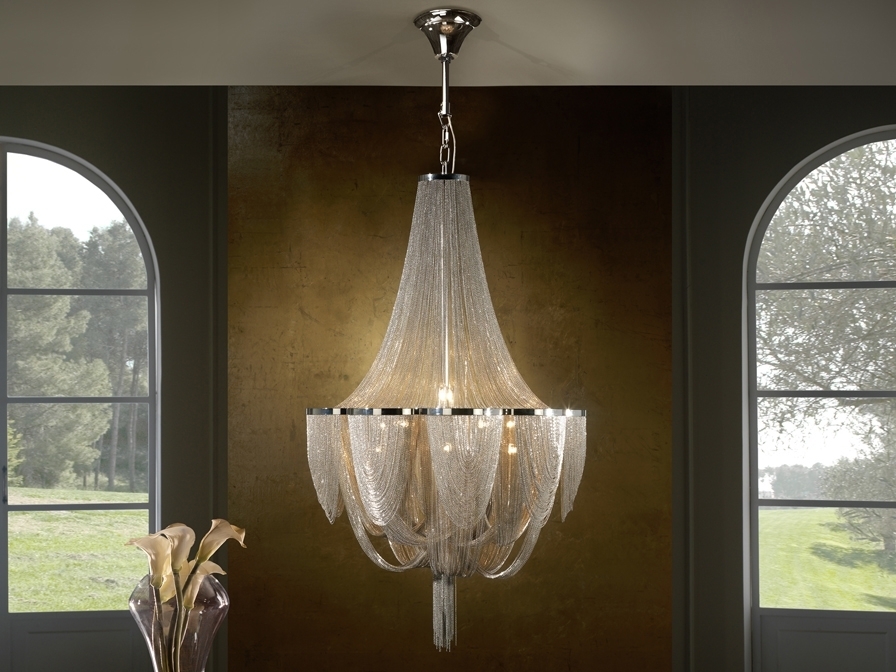 076807 Люстра 12L никель Schuller Minerva