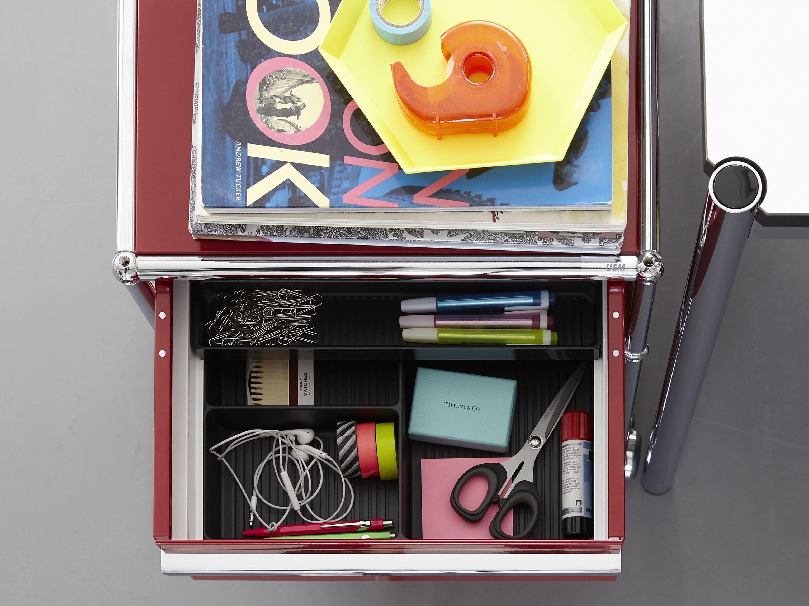 Модульный офисный комод с колесами с замком USM USM SELECTION ARCH-00020030 - Вид №3