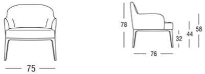 Marac Кожаное кресло с подлокотниками Vogue sun-id-1514023 - Вид №3