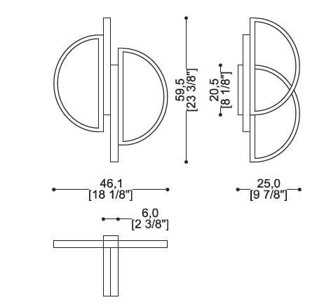 Латунный светодиодный настенный светильник Sicis Venus ARCH-00148171 - Вид №6