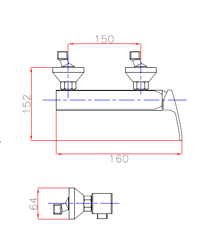Смеситель для душа однорычажный Cezares LEGEND-DM-01 - Вид №1