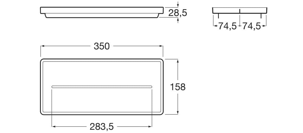 ARCH-00149338 Полка на борт ванны Roca Испания Ona - Вид №12
