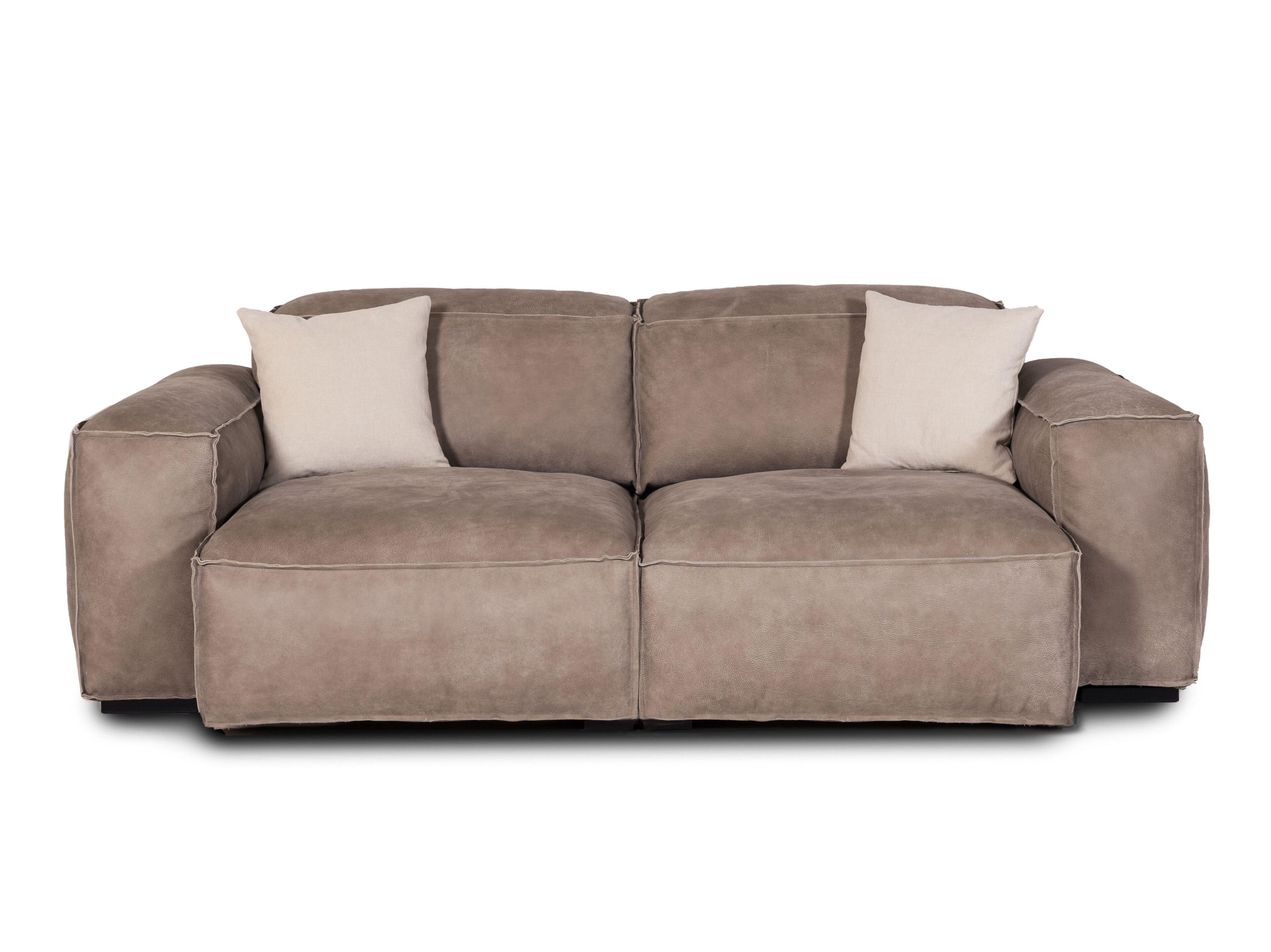 2-местный секционный диван из кожи Бронко Mantellassi 1926 Placido ARCH-00125583 - Вид №8