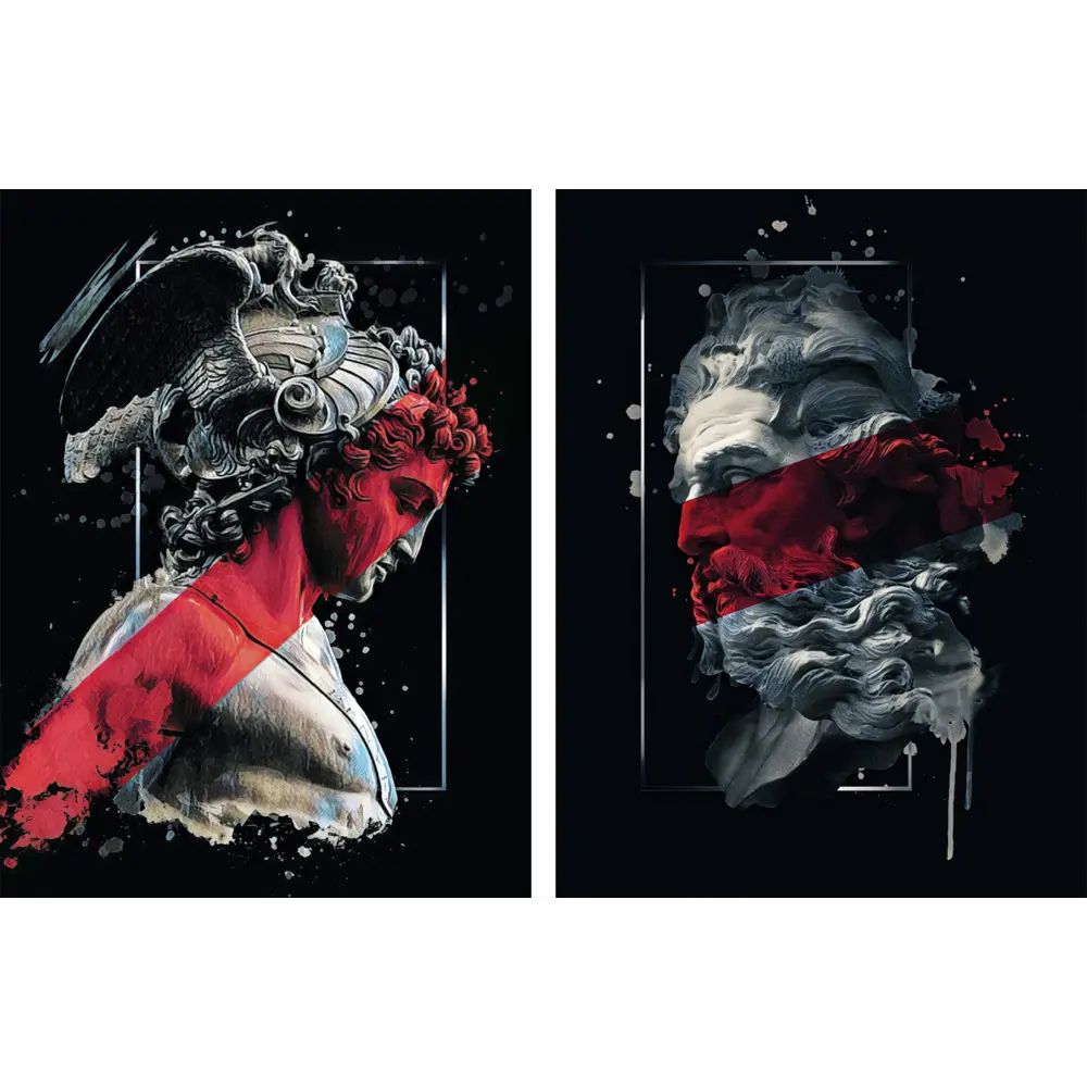 Картина модульная Лофт 45x60 см цвет черный 2 шт POSTERMARKET STLM-2081547