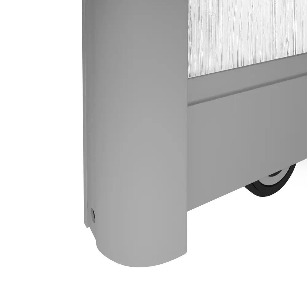 Дверь-купе KONSENSA 225.5x70.4 см МДФ цвет белый профиль матовое серебро STLM-2159601 - Вид №3