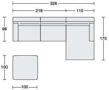CTS SALOTTI Модульный тканевый диван Haven sun-id-1438396 - Вид №2