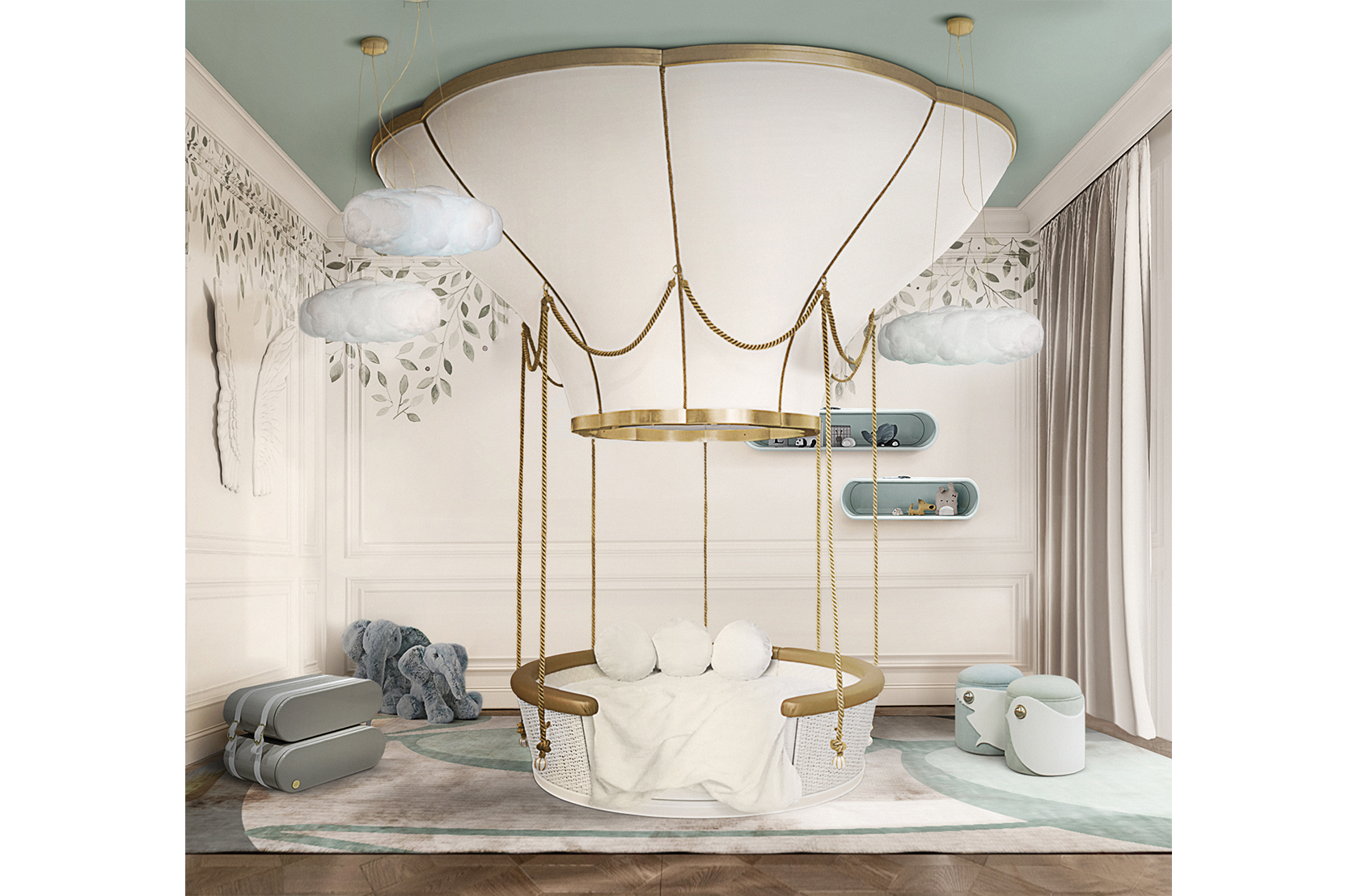 CIST635 Полки в детскую Облако Маленькое Circu  - Вид №20