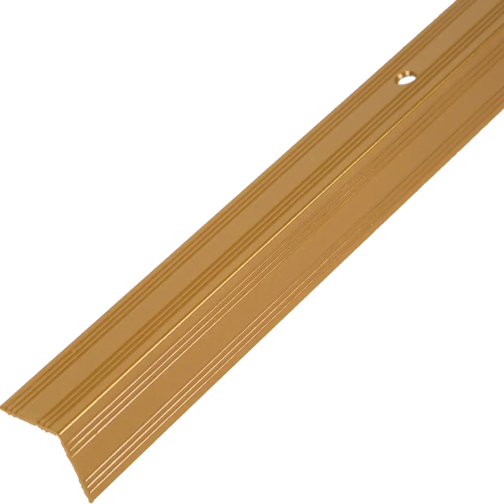 Угловой порог Artens золото для защиты ступеней и стыков 20x20x900 мм 17855275 STLM-0891573