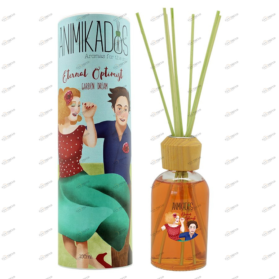Диффузор ароматический 100 мл цитрусово-древесный Eternal Optimist Animikados AMBIENTAIR  00-3881053 Красный 