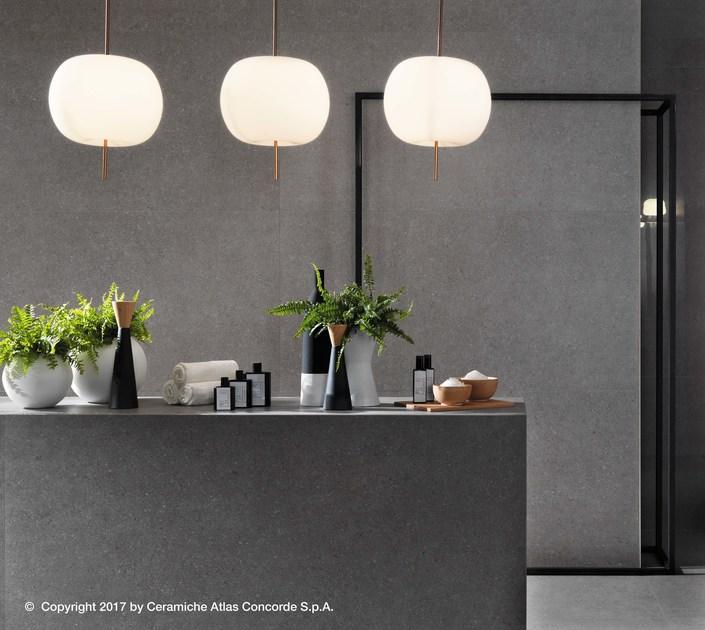 Atlas Concorde Белая плитка для стен с эффектом бетона Kone sun-id-1443523 - Вид №5