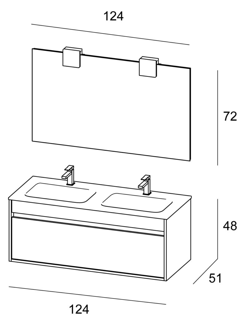 Duetto – 13 Mastella  Duetto  Комплект мебели для ванной - Вид №4