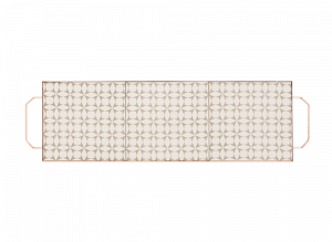 100566 Поднос прямоугольный Grey 60x20 GAN Mix & Match