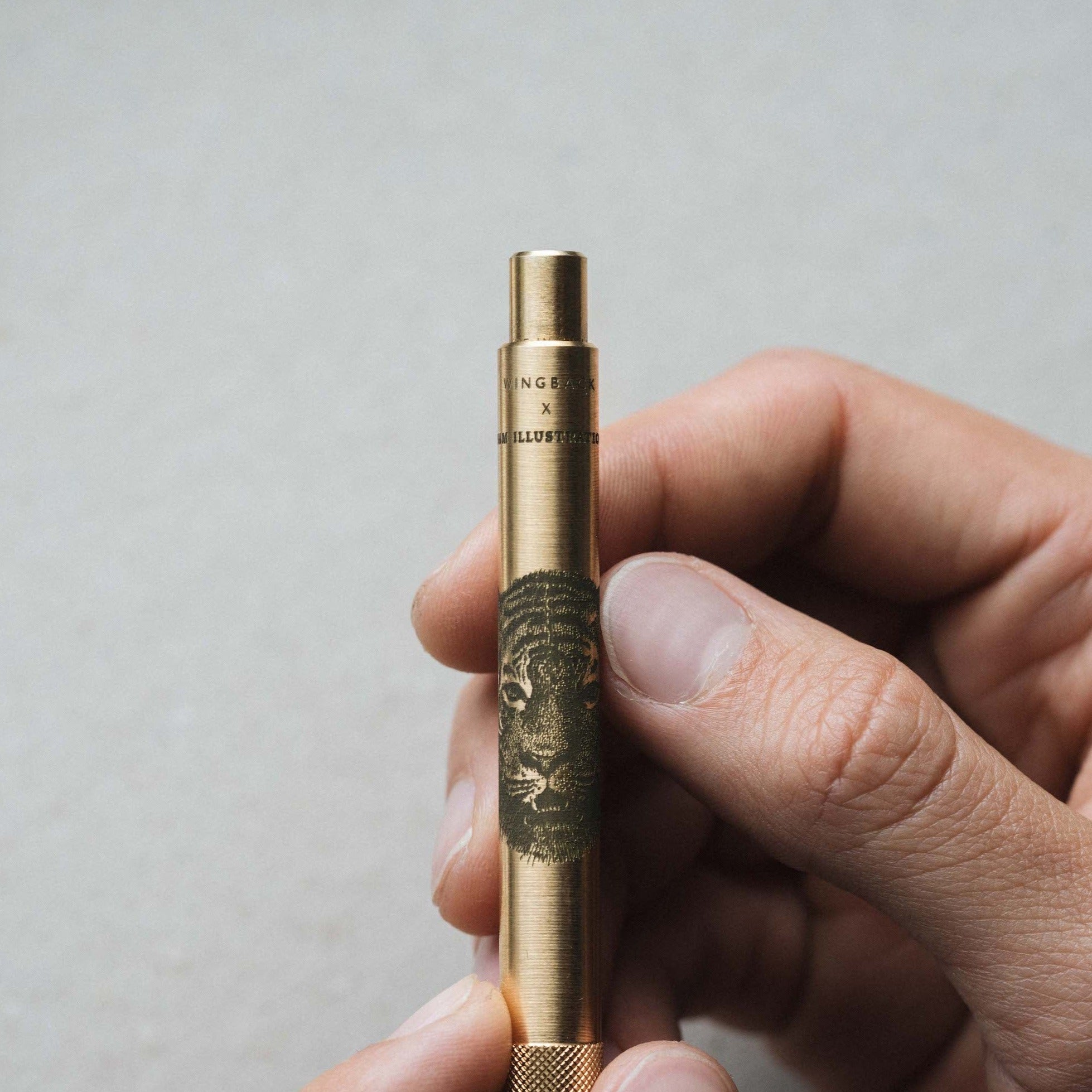 W207BRA-55AM X 5AM Иллюстрация — механический карандаш — латунь — 0,5 мм Wingback  - Вид №2