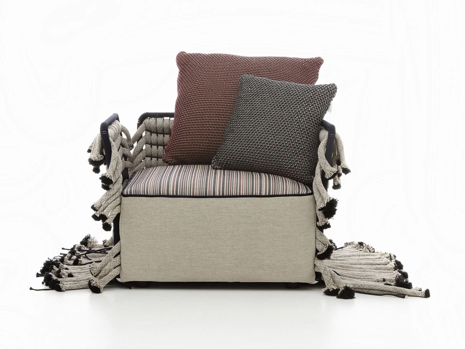 Алюминиевое уличное кресло с плетением Nodo Italia Antonio Marras + Nodo Italia ARCH-00088609 - Вид №1