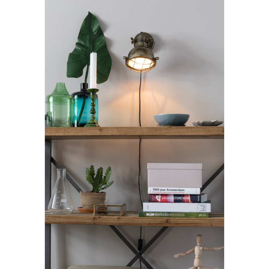 Лампа настенная Evan, латунь White Label Living 5400029 - Вид №1