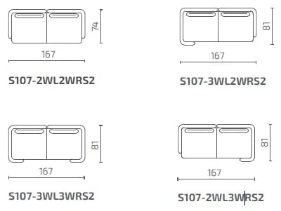 Модульный тканевый диван с высокой спинкой Intuit by Softrend Frankie ARCH-00126219 - Вид №6