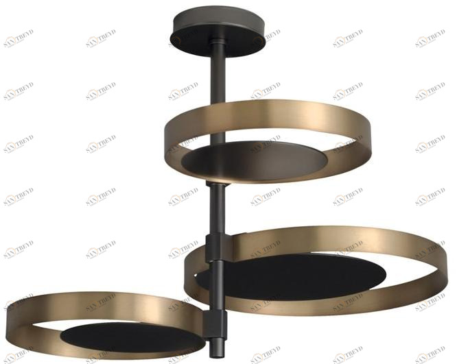 VeniceM Светодиодный потолочный светильник из латуни Circle sun-id-1515389