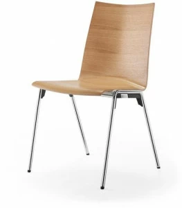 rosconi Стул штабелируемый из фанерованной древесины Logochair