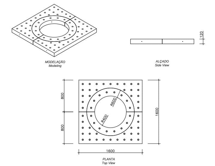 Бордюр для бетонных клумб amop основы ARCH-00031567 - Вид №2