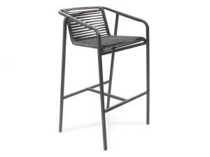 Садовый стул из ткани и нержавеющей стали