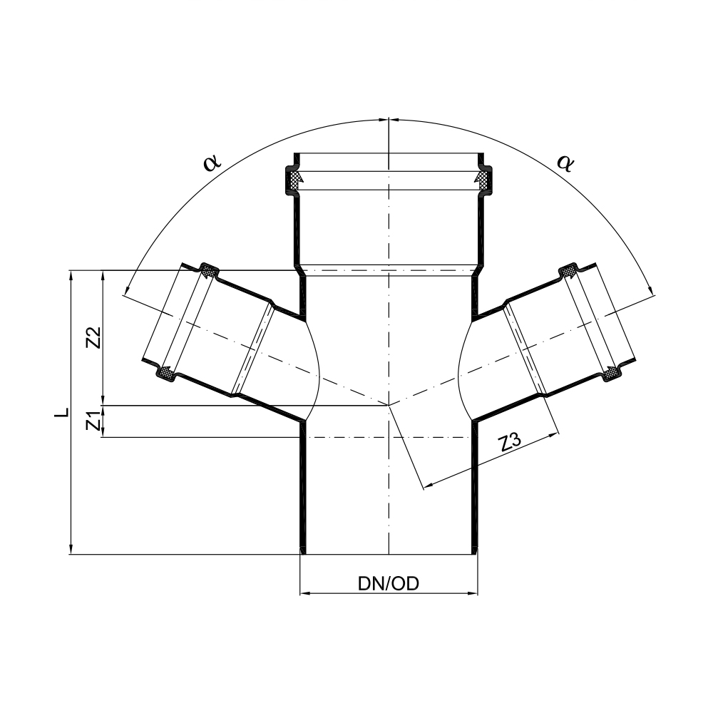 02846 Крестовины Tece  - Вид №1