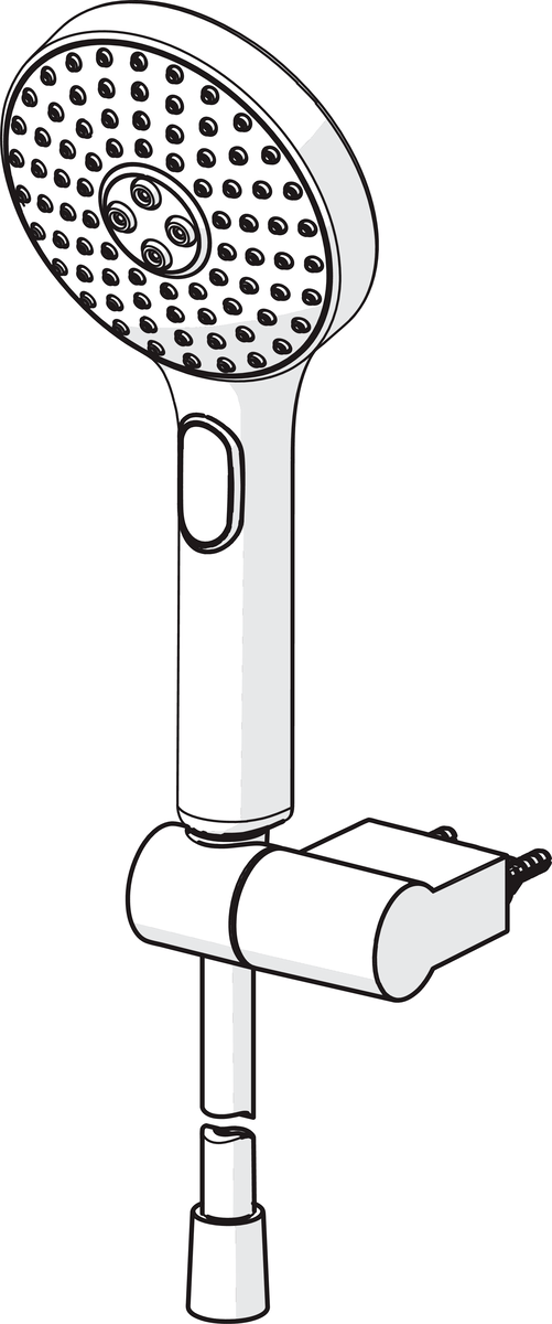 Oras 427 Ручной душевой комплект 427 Hydractiva Хром/Cветло-серого  - Вид №2