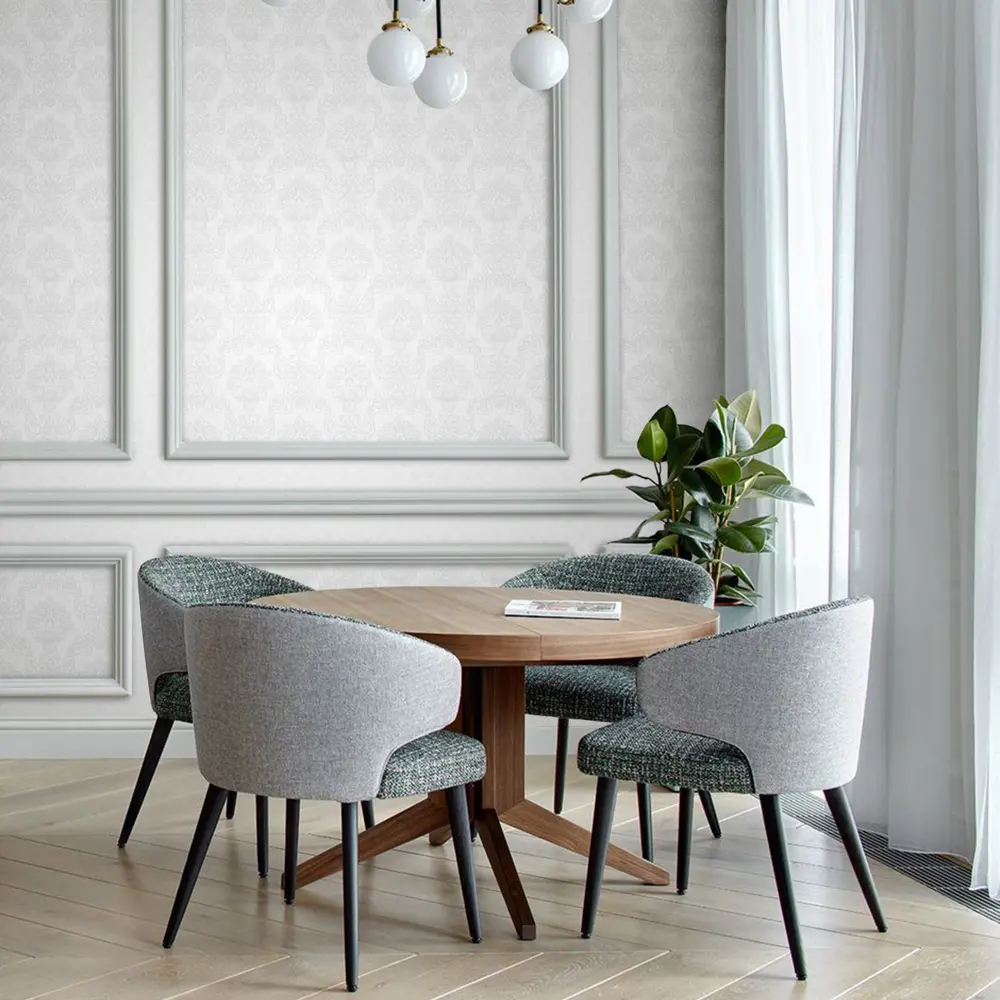 Обои флизелиновые Erismann Lucia белые 1.06 м ЭР60367-02 STLM-2170175 - Вид №3