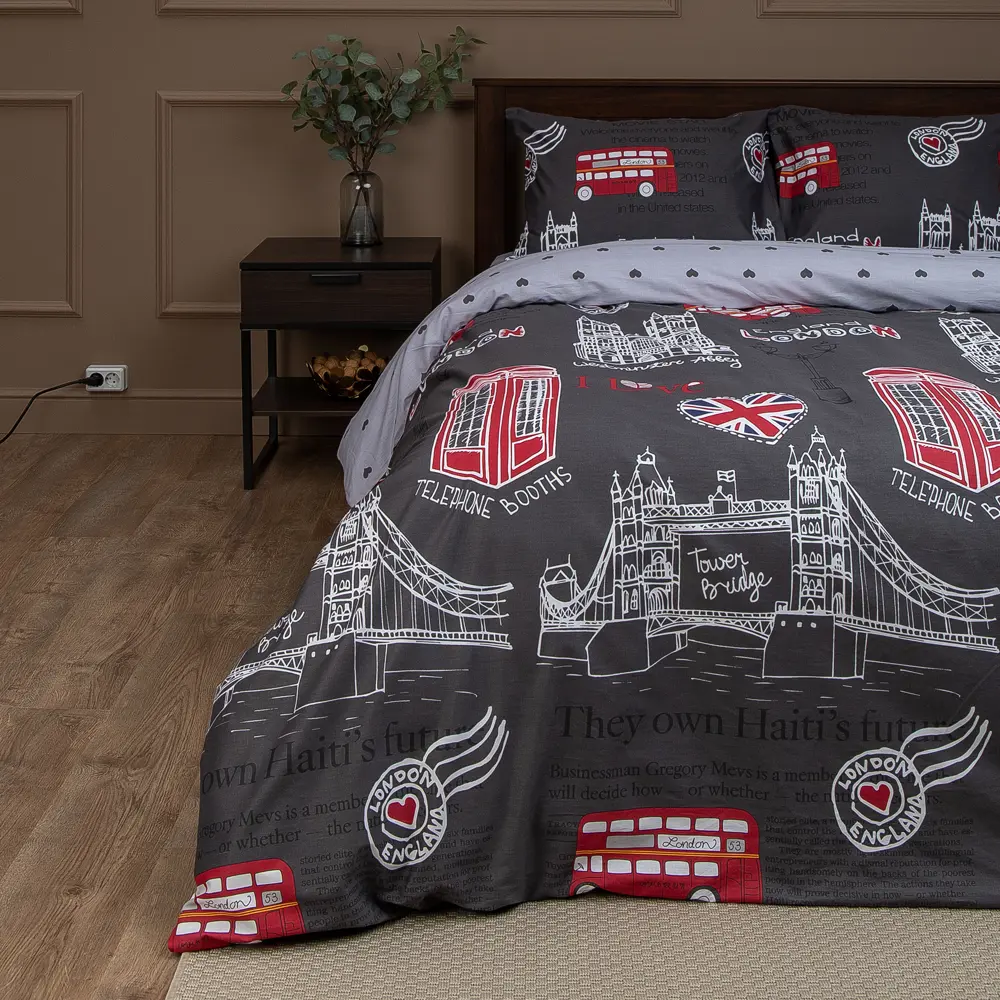 Eclair Вояж: комплект постельного белья евро из сатина 84533001 STLM-0051411 - Вид №6