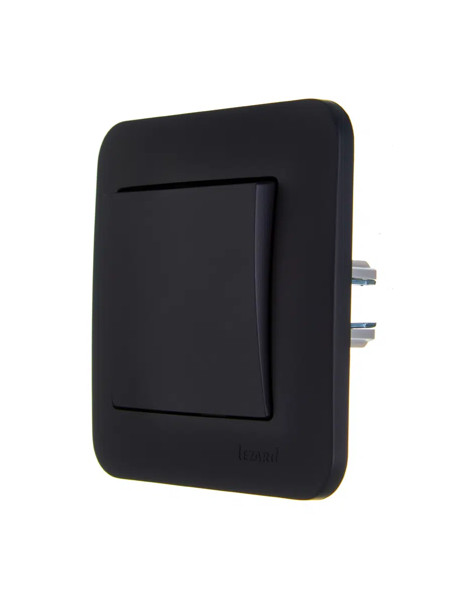 ASTI Выключатель чёрный бархат LEZARD 7081-4242-100 - Вид №2