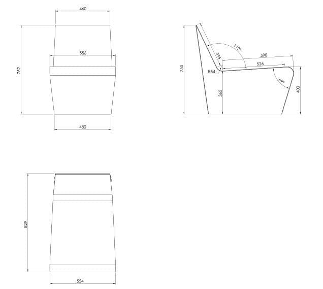 Железный стул Lusent35 ASSEME STAR ARCH-00108535 - Вид №7