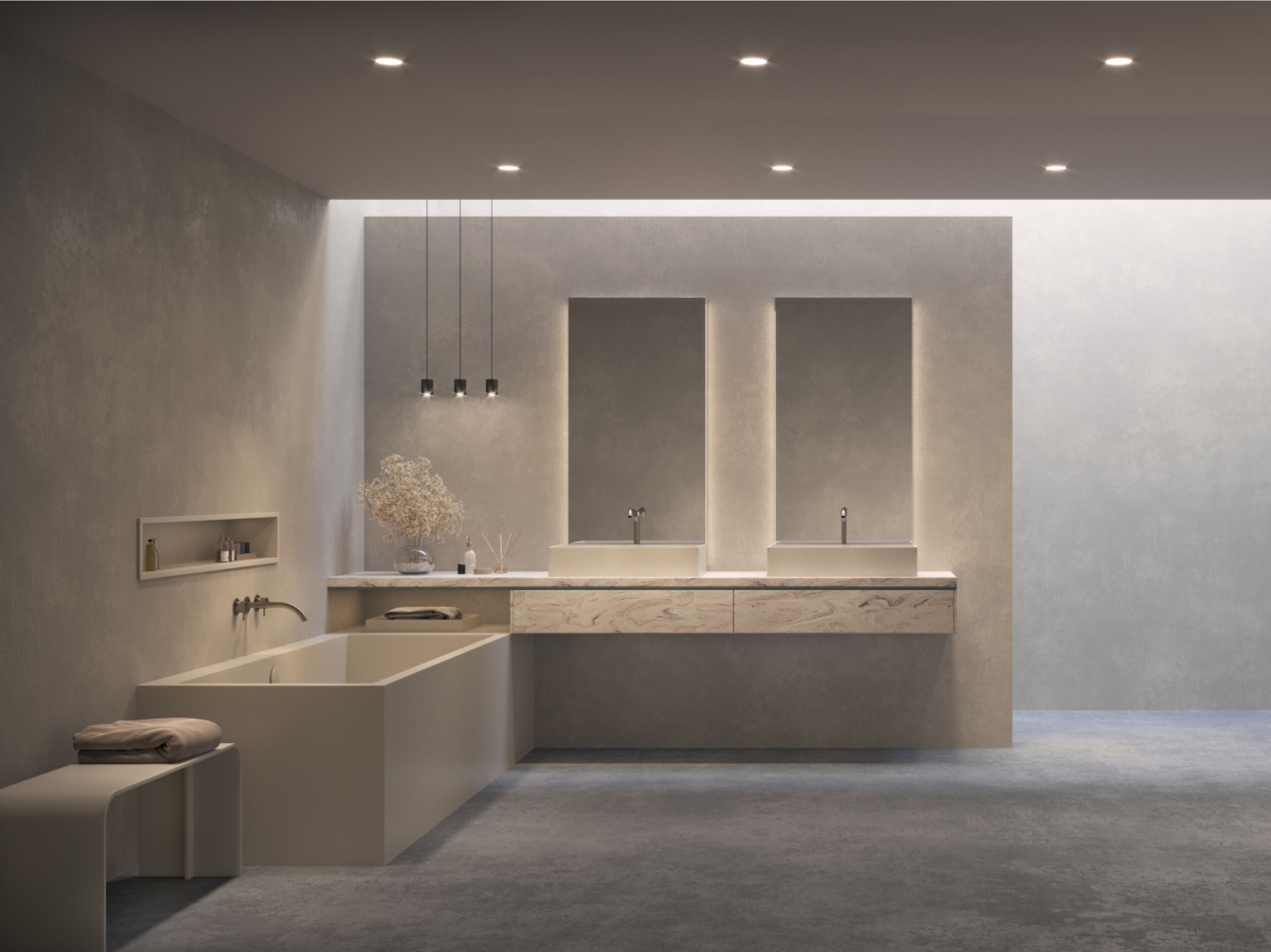 Мебель для ванной комнаты Corian® Acquapazza чистый ARCH-00074026