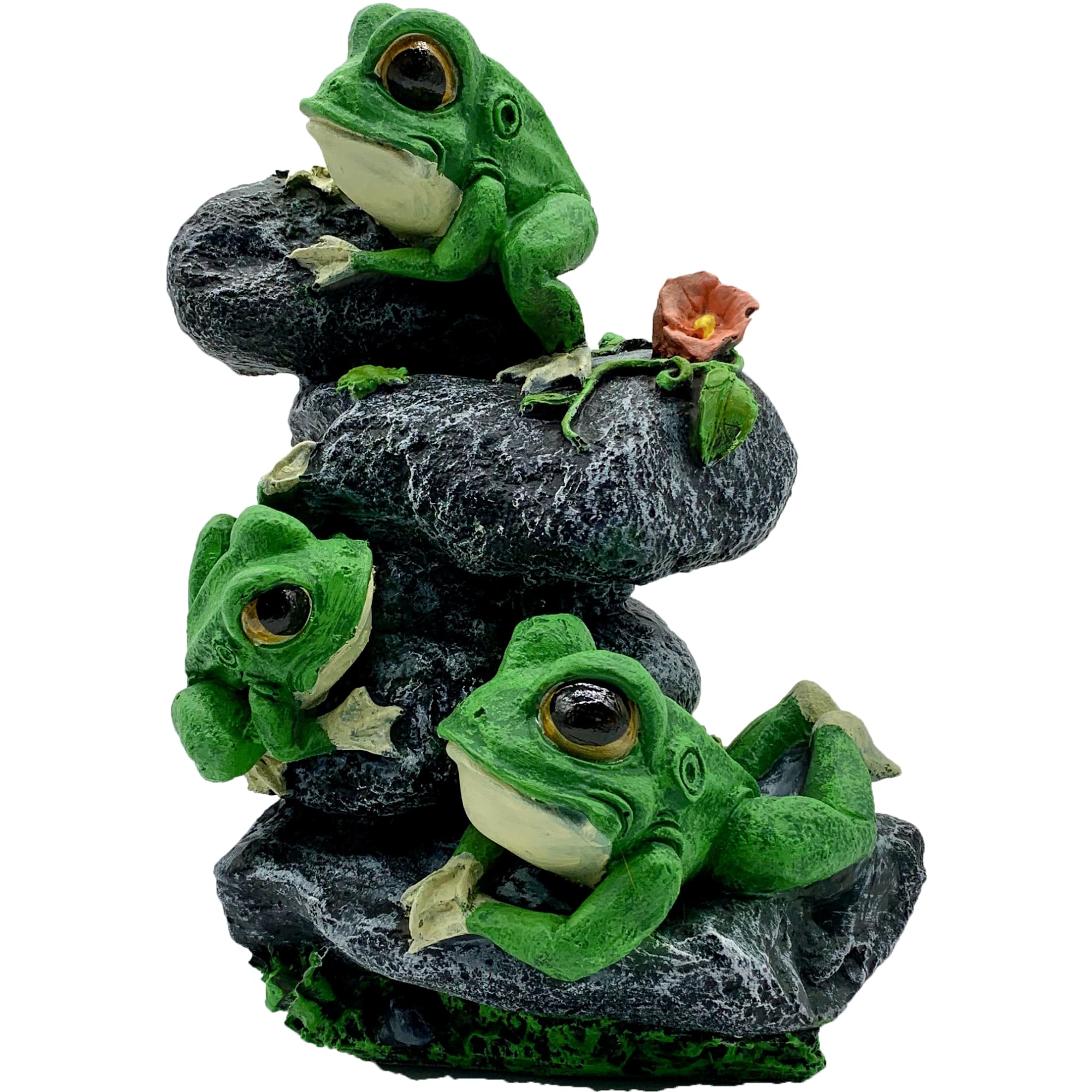 82558136 Садовая фигура «Лягушата на камнях» высота 32 см Santreyd 