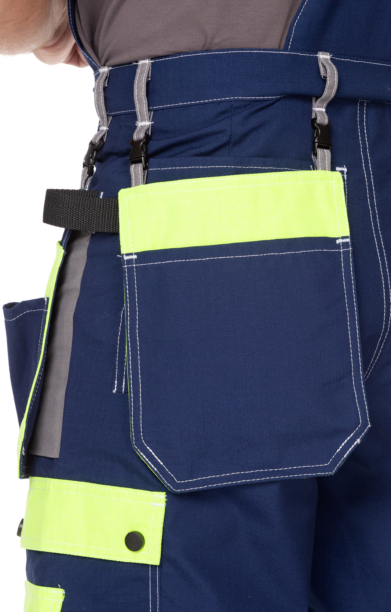 68844 Костюм "Прогресс" темно-синий с серым лимон  Летняя спецодежда  размер 52-54/170-176  - Вид №17