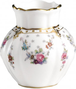 62554 Royal Crown Derby Ваза Royal Crown Derby "Виола" "Роял Антуанетта" 8см Фарфор костяной