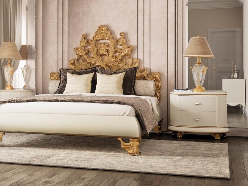 Jetclass Прикроватная тумба овальная лакированная с ящиками Crown Jcw107 - Вид №1