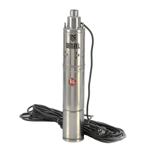 Насос садовый скважинный Denzel DWS-4-100 высота подъема 100 см кабель 20 м 1700 л/час