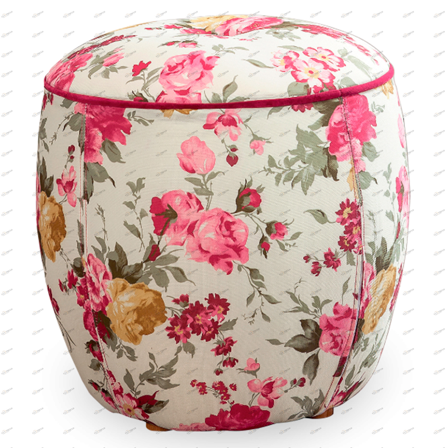 Пуфик круглый розовый Summer CILEK FLORA 00-3832535 Розовый Santreyd