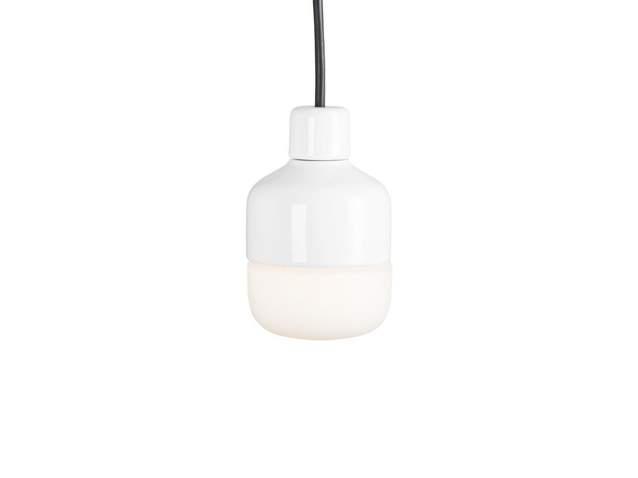 Открытый подвесной светильник из фарфора и опалового стекла Ifö Electric Ohm ARCH-00106946