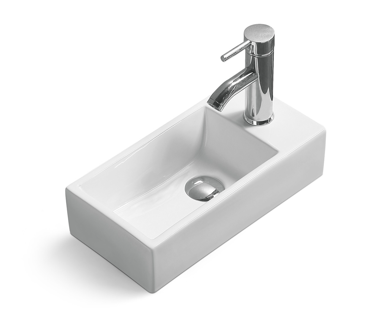 SL-2009L Раковина керамическая накладная с переливом LAB.Space 