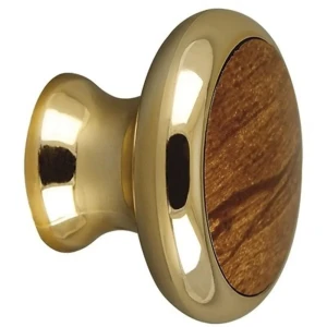 Мебельная ручка-кнопка Elikor 52 пластик цвет матовое золото