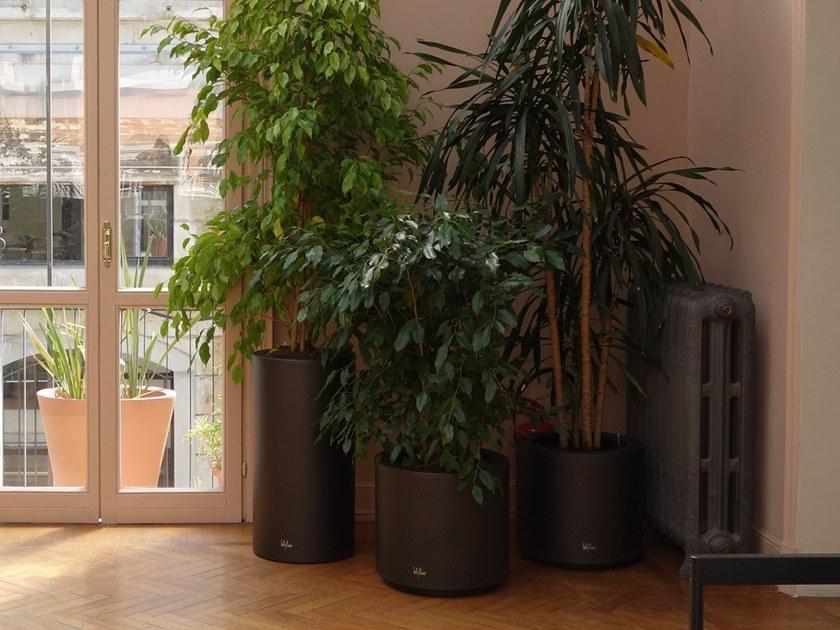 Hobby Flower Высокий круглый горшок из нержавеющей стали с автоматическим поливом Urban sun-id-1512880 - Вид №3